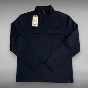 NWT prAna Brookland 1/4 Zip Sweater Nautical Size M Wool Blend
